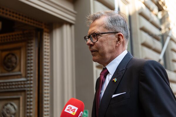 Кандидат в президенты Латвии, лидер "Объединенного списка" Улдис Пиленс. Кандидат в президенты Латвии, лидер "Объединенного списка" Улдис Пиленс. - Sputnik Латвия