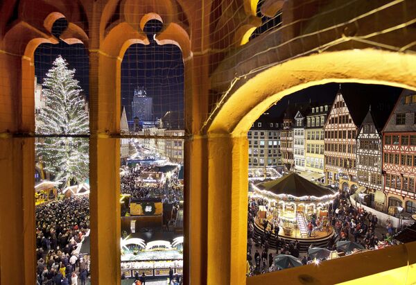 Открытие рождественского базара во Франкфурте, Германия - Sputnik Латвия