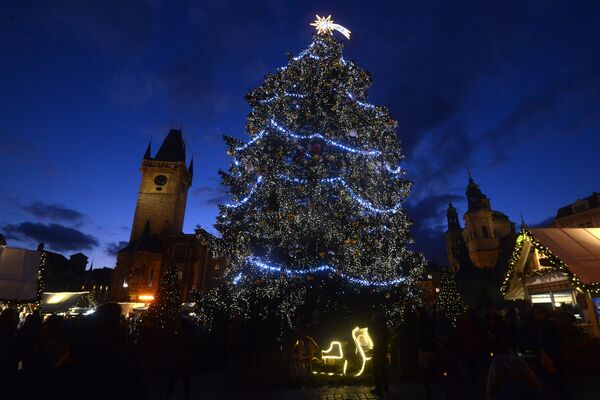 Рождественская ель в Праге - Sputnik Latvija