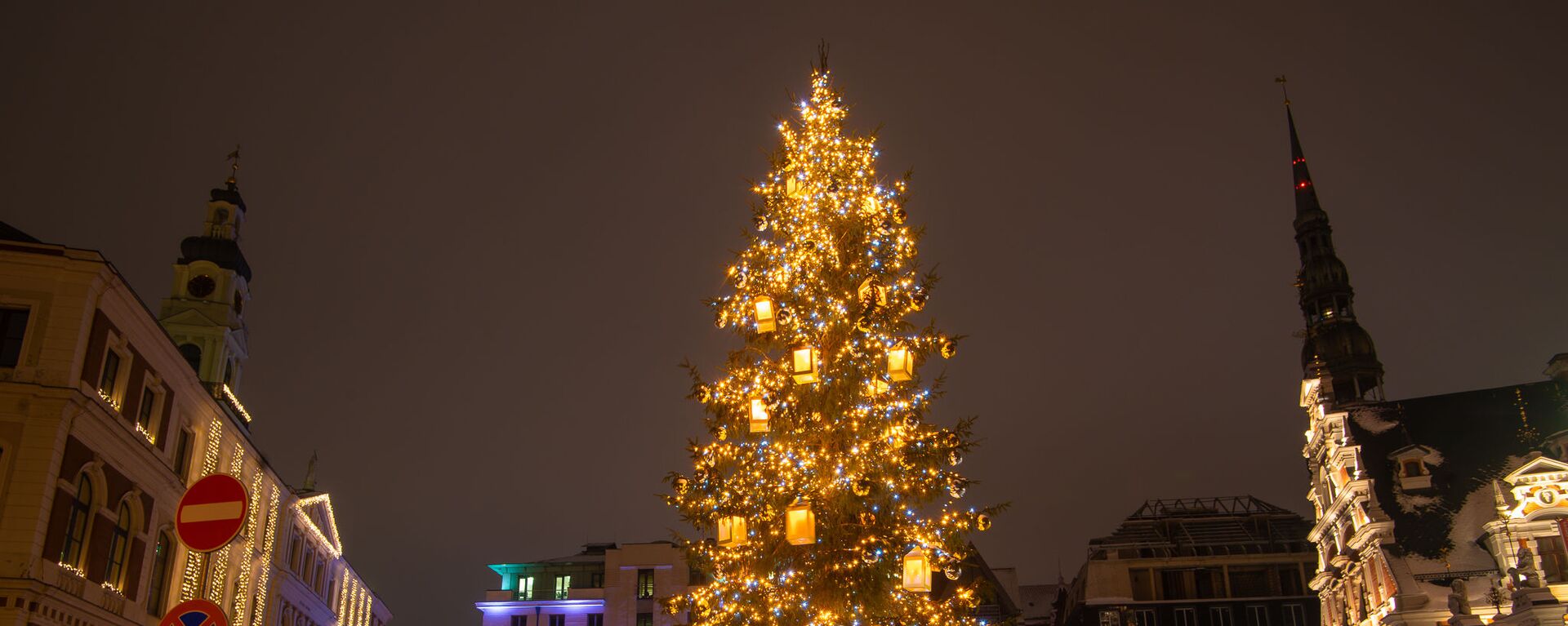 Рождественская елка на Ратушной площади в Риге - Sputnik Латвия, 1920, 09.12.2021