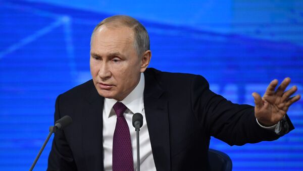 Ежегодная большая пресс-конференция президента РФ В. Путина - Sputnik Латвия