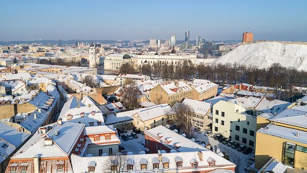 Вид на зимний Вильнюс - Sputnik Latvija