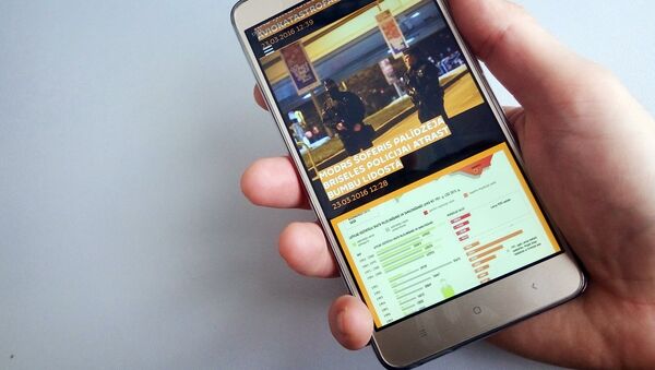 Мобильное приложение Sputnik Латвия в телефоне - Sputnik Latvija