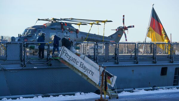 Корабли Военно-морских сил Германии в Рижском порту - Sputnik Latvija