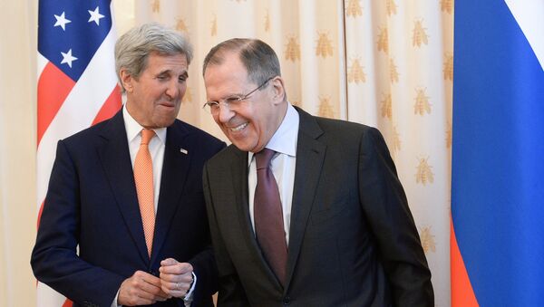 Встреча главы МИД РФ С.Лаврова с Государственным секретарем США Дж.Керри - Sputnik Latvija