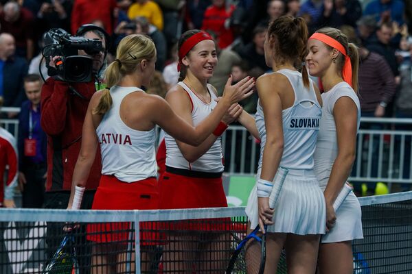 Fed Cup: сборная Латвии дальше встретится с Германией Fed Cup: сборная Латвии дальше встретится с Германией - Sputnik Латвия