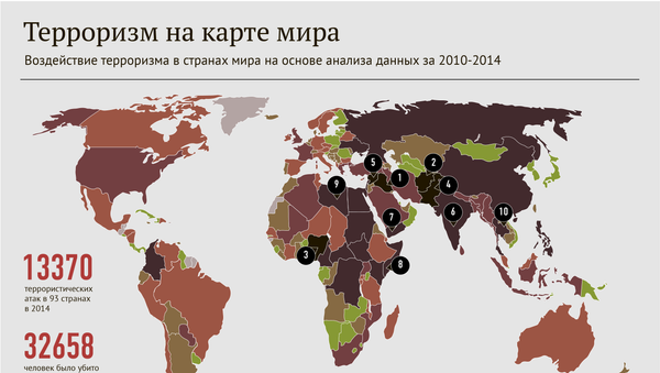 Терроризм на карте мира - Sputnik Латвия
