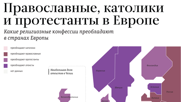Православные, католики и протестанты в Европе - Sputnik Латвия