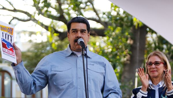 Venecuēlas prezidents Nikolass Maduro un viņa dzīvesbiedre Silija Floresa - Sputnik Latvija