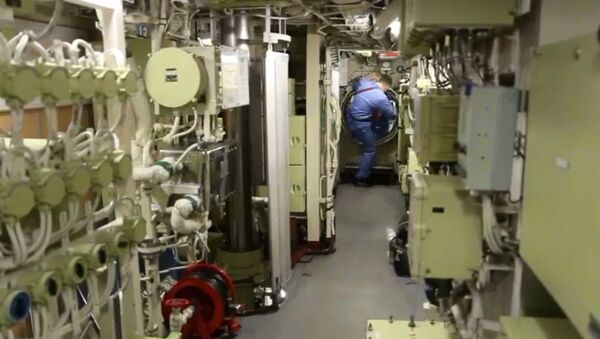 Во время испытания подводной лодки — носителя беспилотного комплекса Посейдон - Sputnik Latvija