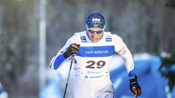 Эстонский лыжник Карел Таммъярва на этапе Кубка мира в Отепя 20 января 2019 года - Sputnik Латвия