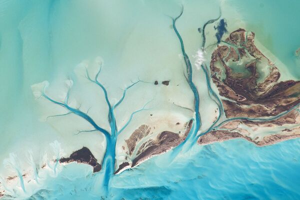 Skats no kosmosa uz Longailendu, Bahamu salas  - Sputnik Latvija