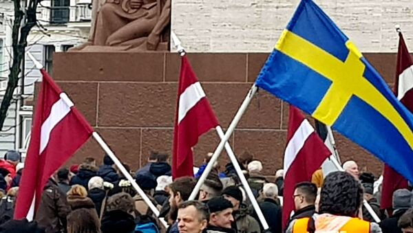 Шествие легионеров в Риге 16 марта 2019 - Sputnik Latvija