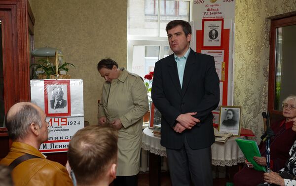 Рабочий Фронт Латвии в Риге отметил 149-ю годовщину со дня рождения Владимира Ленина - Sputnik Латвия