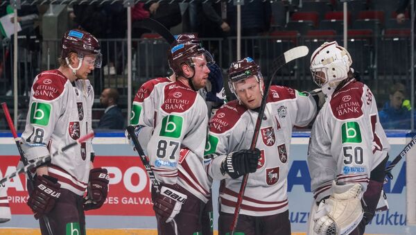 Контрольный матч по хоккею между сборными Латвии и России в Риге 24 апреля - Sputnik Латвия