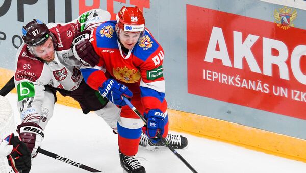 Контрольный матч по хоккею Латвия - Россия - Sputnik Латвия