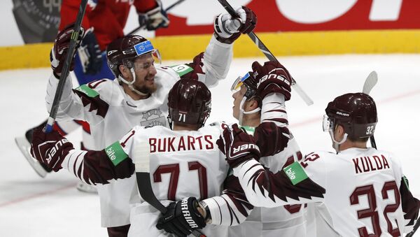 Матч Латвия-Норвегия чемпионата мира по хоккею. 21 мая 2019 г. - Sputnik Латвия