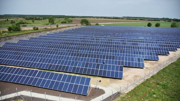 Открытие солнечной электростанции во Львовской области - Sputnik Латвия