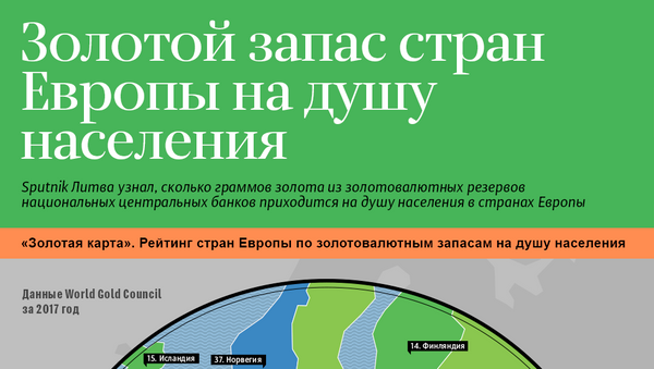 Золотой запас стран Европы на душу  населения  - Sputnik Латвия