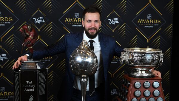 Никита Кучеров на церемонии вручения наград НХЛ по итогам сезона 2018/2019 - Sputnik Латвия