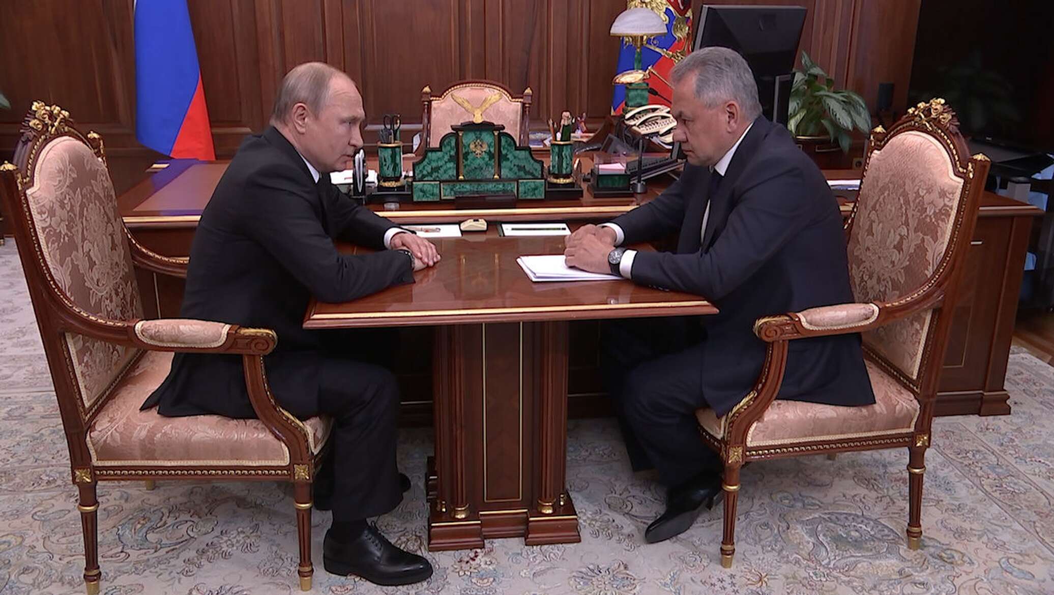 Встреча Путина и Шойгу