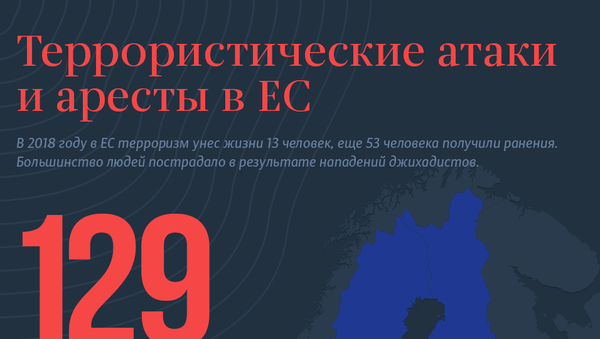 Террористические атаки и аресты в ЕС - Sputnik Латвия