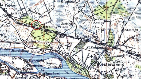 Фрагмент карты местности. План 1929 г Фрагмент карты местности. План 1929 г - Sputnik Латвия