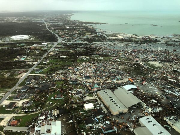 Вид на острова Абако после прохождения урагана Дориан над Багамскими островами - Sputnik Латвия