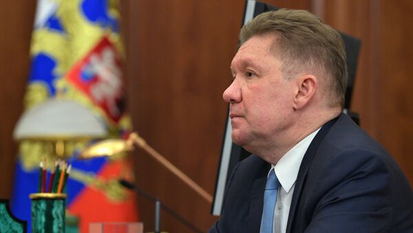 Президент РФ В. Путин встретился с главой Газпрома А. Миллером - Sputnik Latvija