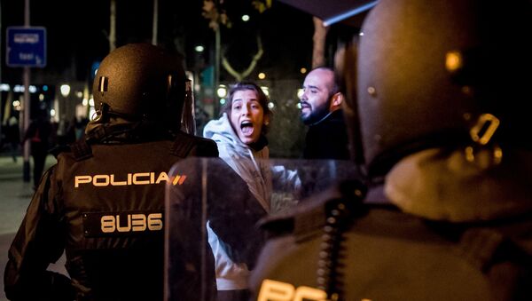 Акции протеста в Барселоне - Sputnik Latvija