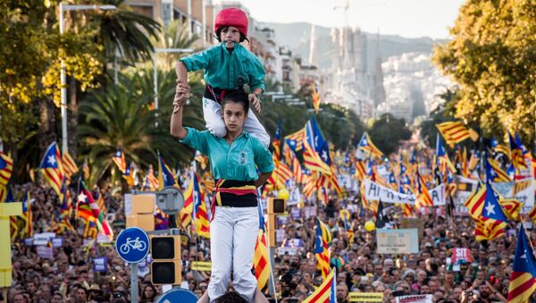 Акции протеста в Барселоне - Sputnik Latvija