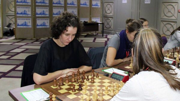 Дана Рейзниеце-Озола на командном чемпионате Европы по шахматам - Sputnik Latvija
