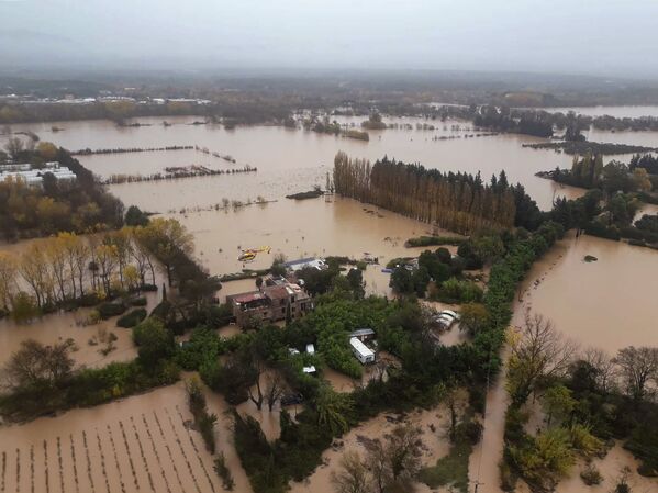 Наводнение в Ле-Люке на юго-востоке Франции - Sputnik Латвия