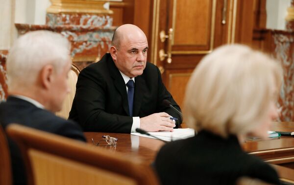 Председатель правительства РФ Михаил Мишустин Председатель правительства РФ Михаил Мишустин - Sputnik Латвия