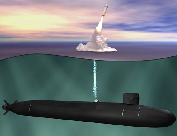 Иллюстрация подводной лодки Ohio Replacement - Sputnik Латвия