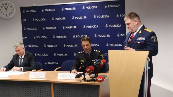 Пресс-конференция уходящего в отставку начальника Государственной полиции генерала Интса Кюзиса - Sputnik Латвия