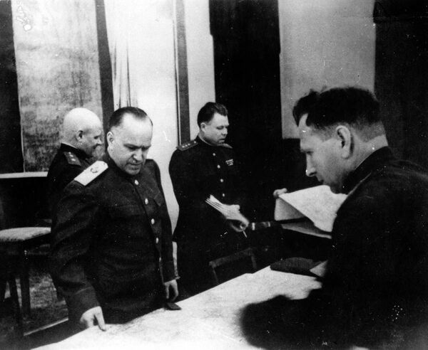 Военный совет 1-го Белорусского фронта, 1945 год - Sputnik Латвия