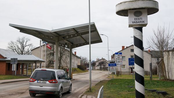 Латвийско-эстонская граница в Валке-Валге - Sputnik Латвия