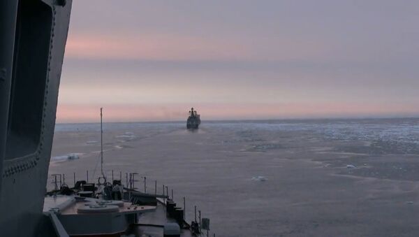 Корабли Тихоокеанского флота России прошли через льды пролива Лаперуза - Sputnik Латвия