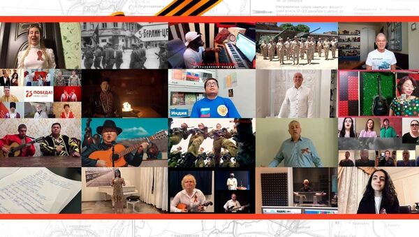 Более миллиона человек из 60 стран исполнили песню День Победы - Sputnik Латвия