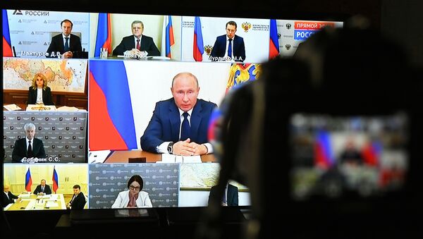 Трансляция обращения президента России В. Путина - Sputnik Латвия