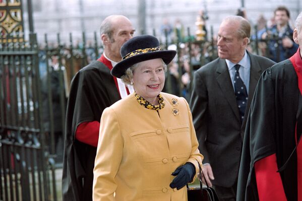 Королева Великобритании Елизавета II во время празднования Дня Содружества в марте 1995 - Sputnik Latvija