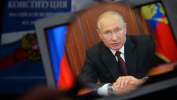 Трансляция обращения президента России Владимира Путина - Sputnik Латвия