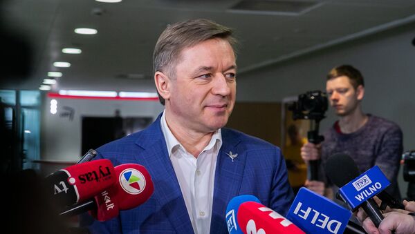 Лидер Союза крестьян и зеленых Литвы Рамунас Карбаускис, архивное фото - Sputnik Латвия