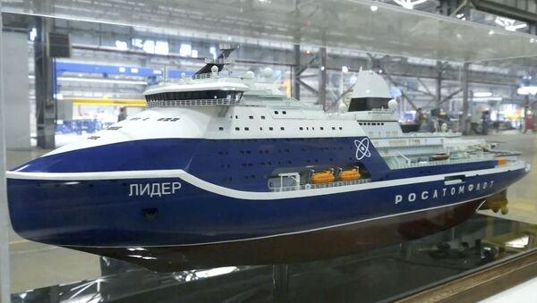 Россия начала строительство самого мощного в мире ледокола - Sputnik Латвия