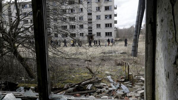 Заброшенные дома в городе-призраке Скрунде Заброшенные дома в городе-призраке Скрунде - Sputnik Латвия