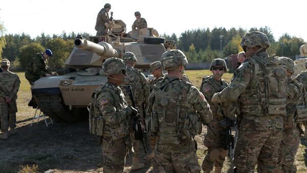 Военные американской армии на полигоне Адажи - Sputnik Латвия
