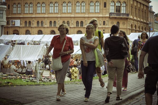Зелёный рынок на Домской площади - Sputnik Латвия