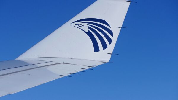 Крыло самолета компании EgyptAir - Sputnik Latvija