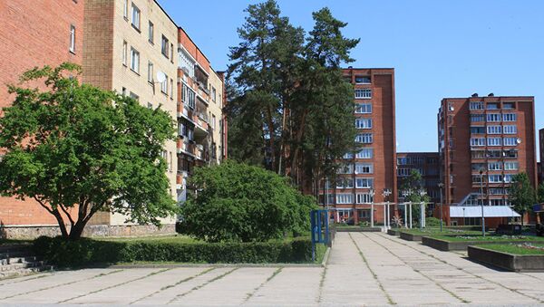 Жилые дома вокруг центральной площади Висагинаса - Sputnik Латвия